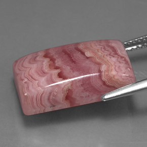 Rodocrosite naturale multicolore da 15,96 ct, baguette, opaco