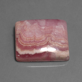 Rodocrosite naturale rosa da 16,11 ct, baguette, opaco
