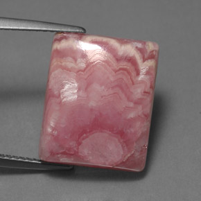 Rodocrosite Rosa multicolore naturale da 14.69 ct, Taglio a baguette, Opaco