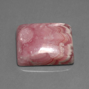 Rodocrosite Rosa multicolore naturale da 14.69 ct, Taglio a baguette, Opaco