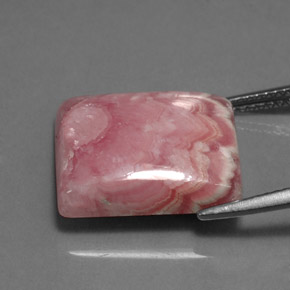 Rodocrosite Rosa multicolore naturale da 14.69 ct, Taglio a baguette, Opaco