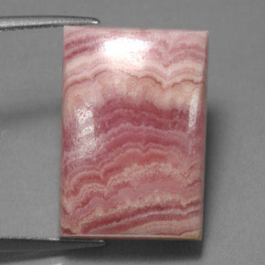 Rodocrosite naturale multicolore da 22,46 ct, baguette, opaco