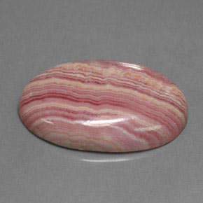 Rodocrosite naturale multicolore da 19,97 ct, taglio ovale, opaco