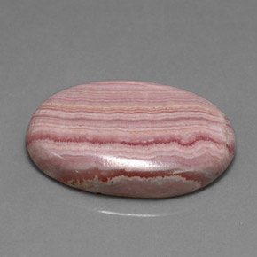 Rodocrosite naturale rosa da 16,47 ct, taglio ovale, opaco