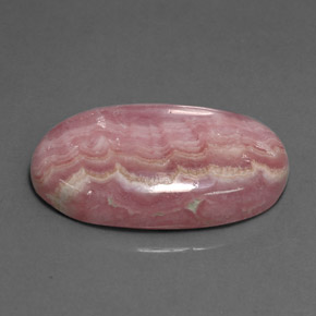 Rodocrosite naturale rosa da 18,74 ct, taglio ovale, opaco