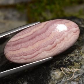 Rodocrosite Multicolore naturale da 17.07 ct, Ovale, Opaco