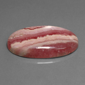 Rodocrosite naturale rosa da 19,39 ct, taglio ovale, opaco