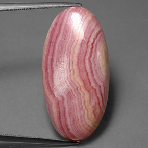 Rodocrosite naturale multicolore da 21,19 ct, taglio ovale, opaco