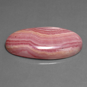 Rodocrosite naturale multicolore da 21,19 ct, taglio ovale, opaco