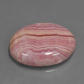 Rodocrosite naturale multicolore da 9,95 ct, taglio ovale, opaco