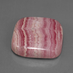 Rodocrosite naturale multicolore da 27,63 ct, taglio a cuscino, opaco
