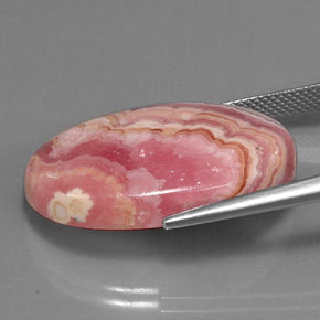Rodocrosite Multicolore naturale da 29.58 ct, Taglio ovale, Opaco