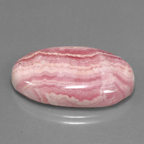 Rodocrosite naturale multicolore da 29,88 ct, taglio ovale, opaco