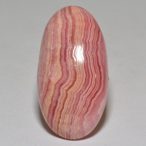 Rodocrosite naturale multicolore da 23,40 ct, taglio ovale, opaco