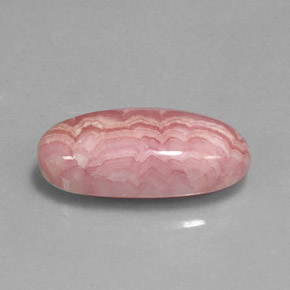 Rodocrosite Rosa multicolore naturale da 12.06 ct, Taglio ovale, Opaco
