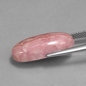 Rodocrosite Rosa multicolore naturale da 12.06 ct, Taglio ovale, Opaco