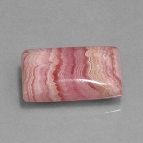 Rodocrosite Rosa multicolore naturale da 11.95 ct, Taglio a baguette, Opaco