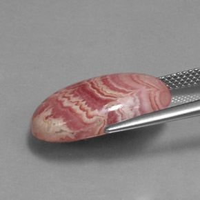 Rodocrosite Multicolore naturale da 12.81 ct, Taglio ovale, Opaco