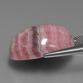 Rodocrosite naturale multicolore da 25,74 ct, taglio ovale, opaco