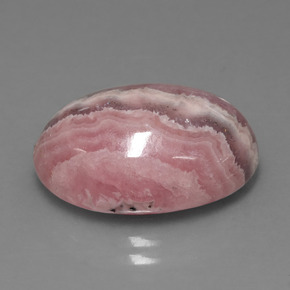 Rodocrosite naturale multicolore da 15,61 ct, taglio ovale, opaco