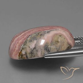 Rodocrosite Multicolore naturale da 26.49 ct, Ovale, Opaco