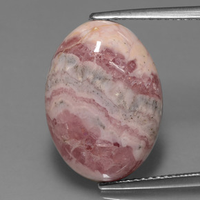 Rodocrosite naturale multicolore da 13,41 ct, taglio ovale, opaco