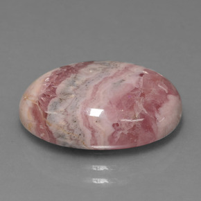Rodocrosite naturale multicolore da 13,41 ct, taglio ovale, opaco