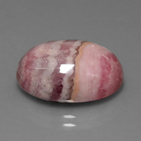 Rodocrosite naturale multicolore da 16,68 ct, taglio ovale, opaco