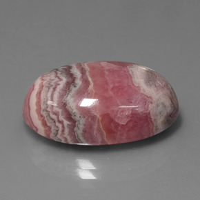 Rodocrosite naturale multicolore da 26,95 ct, taglio ovale, opaco