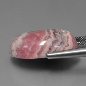 Rodocrosite naturale multicolore da 26,95 ct, taglio ovale, opaco