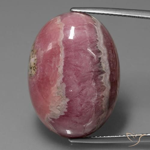 42.51ct Naturale Multicolore Rodocrosite, Ovale, Opaco