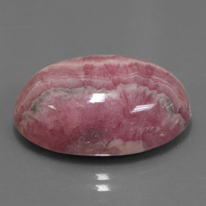 Rodocrosite naturale multicolore da 29,62 ct, taglio ovale, opaco
