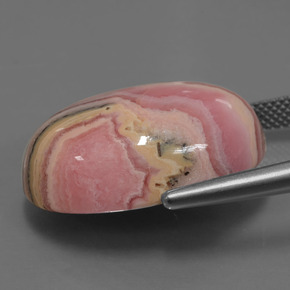 Rodocrosite Multicolore naturale da 34.09 ct, Taglio ovale, Opaco