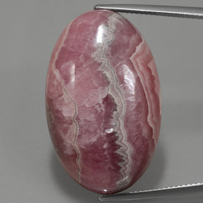 Rodocrosite naturale multicolore da 56,15 ct, taglio ovale, opaco