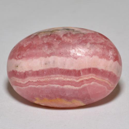 Rodocrosite naturale multicolore da 35,96 ct, taglio ovale, opaco