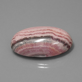 Rodocrosite naturale multicolore da 62,39 ct, taglio ovale, opaco