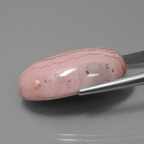 Rodocrosite naturale multicolore da 62,39 ct, taglio ovale, opaco