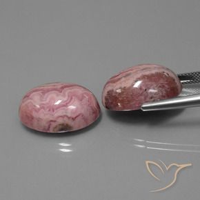 Gemme di Rodocrosite Multicolore naturale da 48.91 ct, Ovale, Opaco