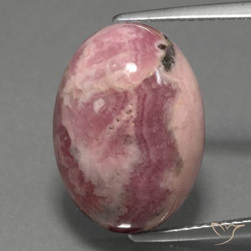 15.86ct Naturale Multicolore Rodocrosite, Ovale, Opaco
