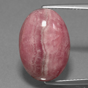 Rodocrosite Multicolore naturale da 16.28 ct, Taglio ovale, Opaco