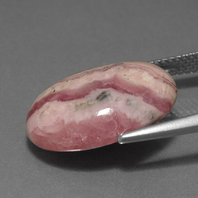 Rodocrosite Multicolore naturale da 13.24 ct, Taglio ovale, Opaco