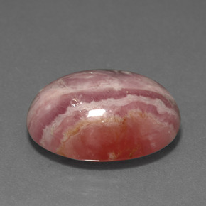 Rodocrosite naturale multicolore da 14,97 ct, taglio ovale, opaco