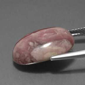 Rodocrosite naturale multicolore da 14,97 ct, taglio ovale, opaco