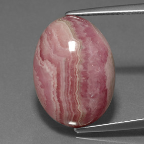 Rodocrosite naturale multicolore da 14,96 ct, taglio ovale, opaco