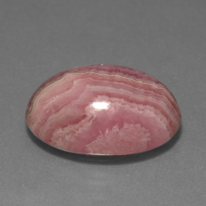 Rodocrosite naturale multicolore da 14,96 ct, taglio ovale, opaco
