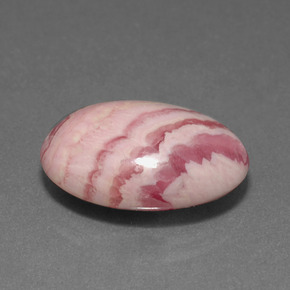 Rodocrosite naturale multicolore da 11,83 ct, taglio ovale, opaco