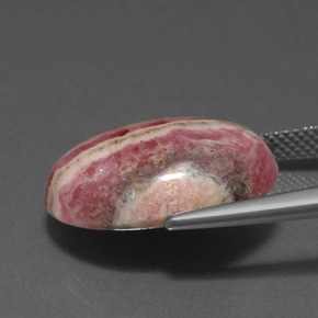 Rodocrosite Multicolore naturale da 17.79 ct, Taglio ovale, Opaco