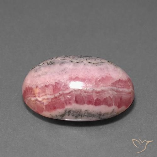 Rodocrosite Multicolore naturale da 18.18 ct, Ovale, Opaco