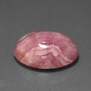Rodocrosite naturale multicolore da 14,57 ct, taglio ovale, opaco