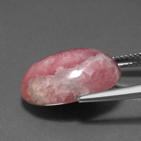Rodocrosite naturale multicolore da 14,57 ct, taglio ovale, opaco